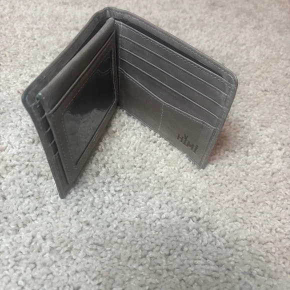 Himi Mens Bifold Leather Wallet Tan - Picture 7 of 9
